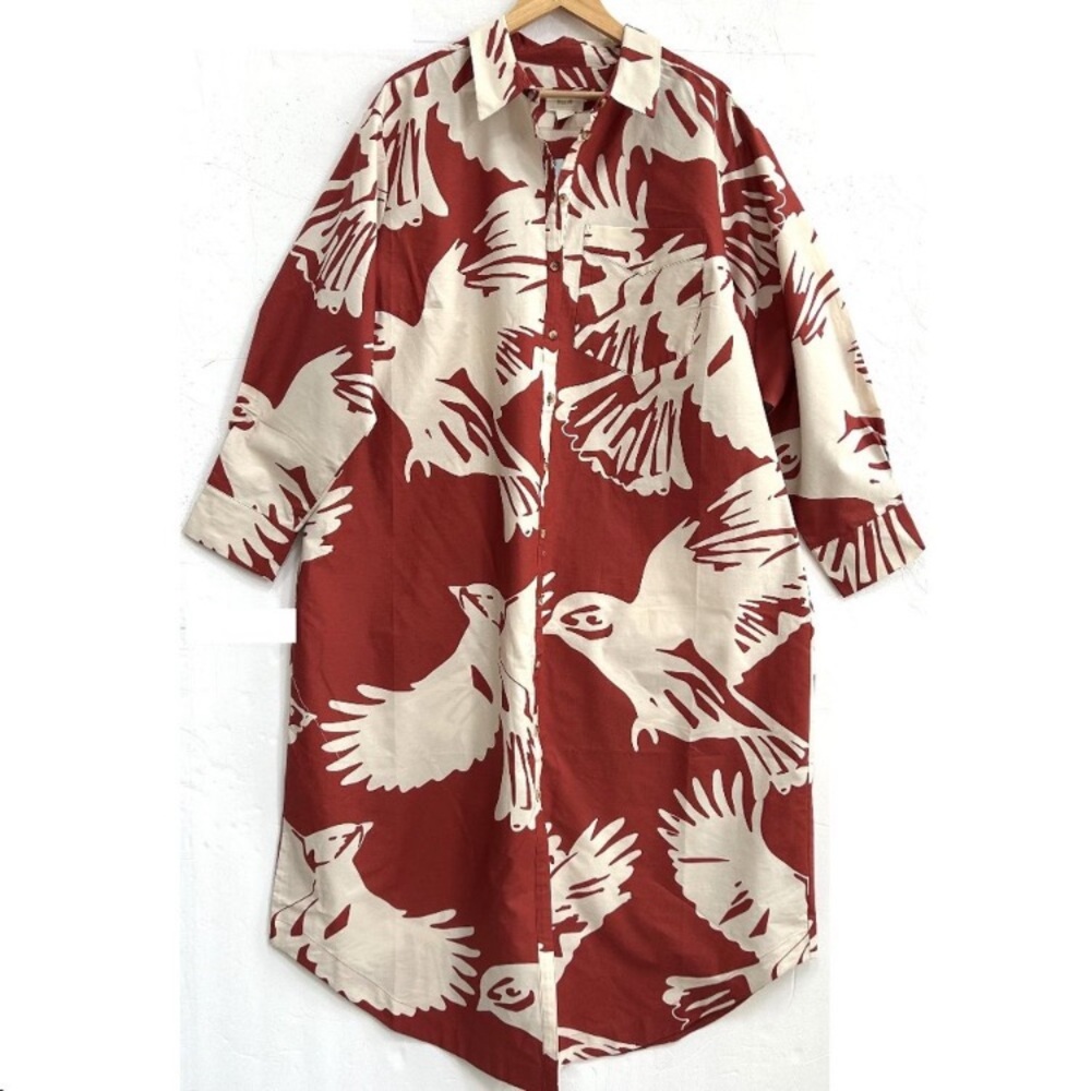 Maeve The Soren Long-Sleeve Shirt Dress Plus size